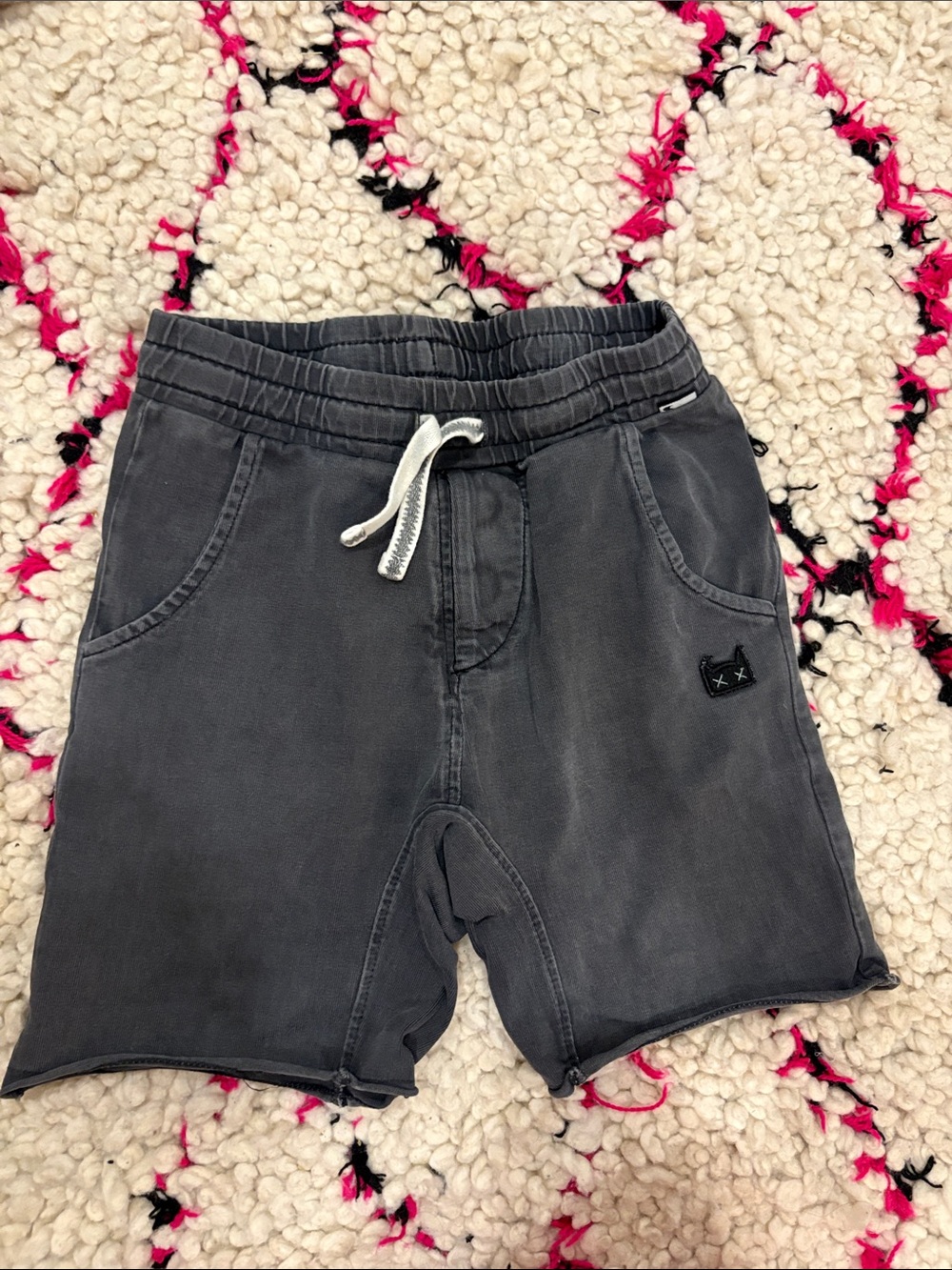 Munster Kids Charcoal Gray Drawstring Shorts